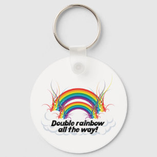DUBBELE RAINBOW ALLEMAAL SLEUTELHANGER