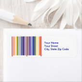 Dubbele Rainbow Barcode retour adres label (Insitu)