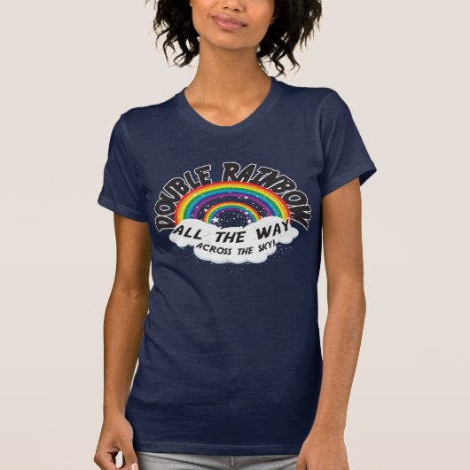 DUBBELE RAINBOW helemaal T-shirt (Voorkant)