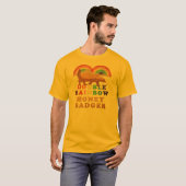 DUBBELE RAINBOW HONEY BADGER T-SHIRT (Voorkant volledig)