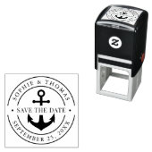Dubbele randanker opslaan Datum Zelfinktende Stempel (In situ)