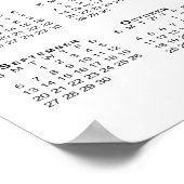 Dubbele regenboog barcode 2026 Kalender Poster (Hoek)