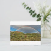 Dubbele regenboog, echte foto! briefkaart (Staand voorkant)