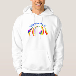 dubbele regenboog helemaal hoodie