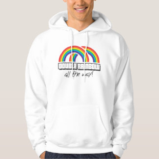 Dubbele regenboog, helemaal! (licht) hoodie