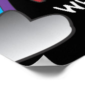 Dubbele regenboog in de lucht poster (Hoek)