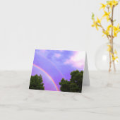 Dubbele Regenboog Kaart (Gele Bloem)