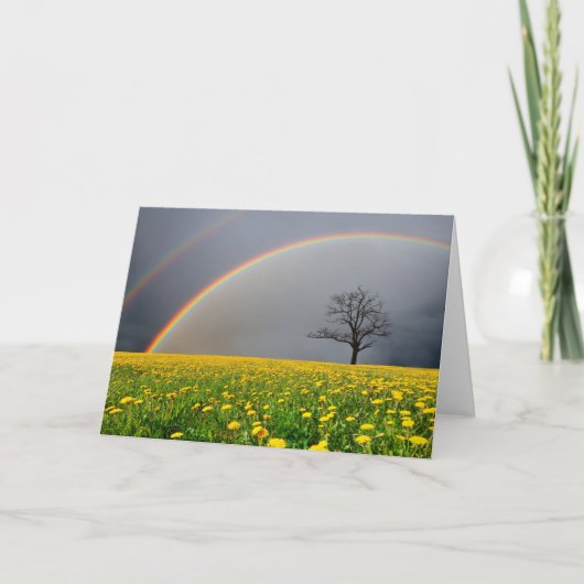 Dubbele Regenboog Kaart (Voorkant)