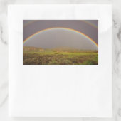 DUBBELE REGENBOOG OP EEN STICKER (Tas)