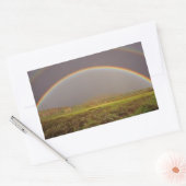 DUBBELE REGENBOOG OP EEN STICKER (Envelop)