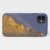 Dubbele regenboog over een rotsformatie bij Smith Case-Mate iPhone Case (Achterkant (horizontaal))