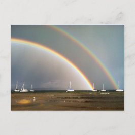 Dubbele regenboog over het Briefkaart van Traverse