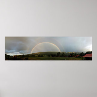 Dubbele regenboog poster