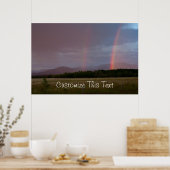 Dubbele regenboog; poster (Keuken)