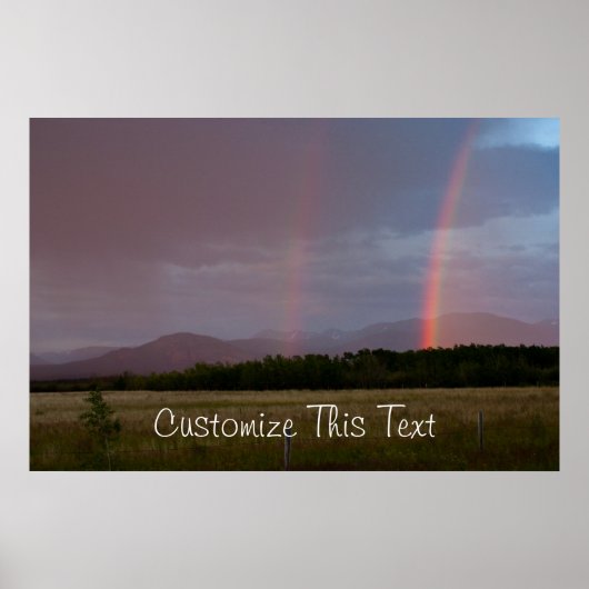 Dubbele regenboog; poster (Voorkant)