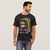 Dubbele regenboog t-shirt (Voorkant volledig)
