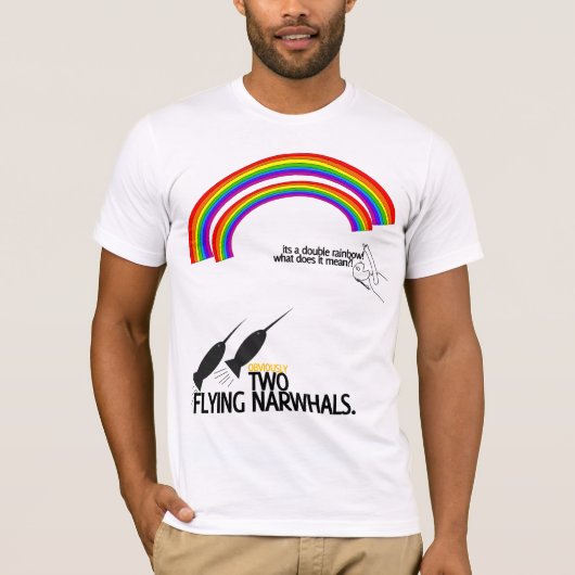 Dubbele regenboog t-shirt (Voorkant)