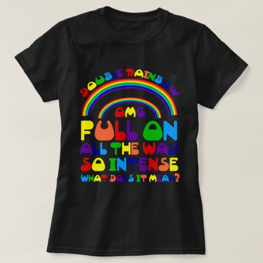 Dubbele regenboog T-Shirt (Design voorkant)
