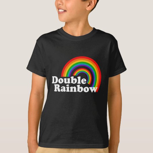 Dubbele regenboog t-shirt (Voorkant)