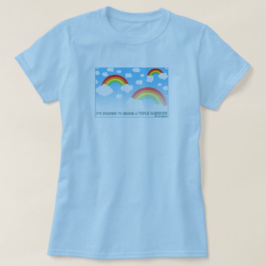 Dubbele regenboog t-shirt (Design voorkant)