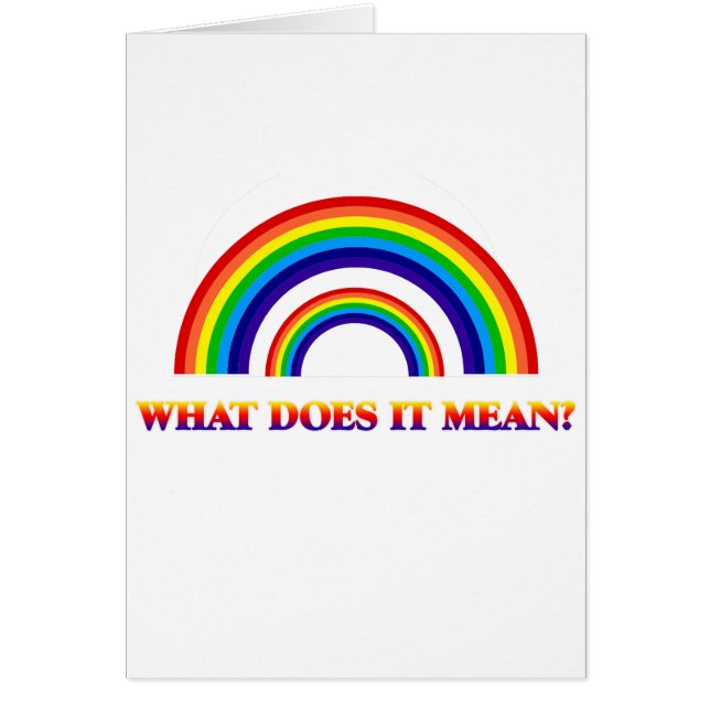 Dubbele regenboog. Wat betekent het? (Voorkant)