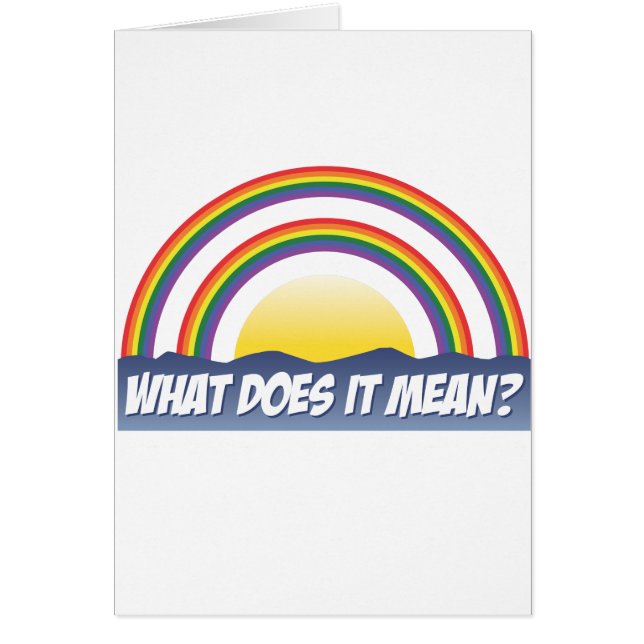 Dubbele regenboog wat betekent het? (Voorkant)