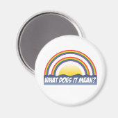 Dubbele regenboog wat betekent het? magneet (Voorkant / Achterkant)