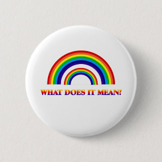 Dubbele regenboog. Wat betekent het? Ronde Button 5,7 Cm