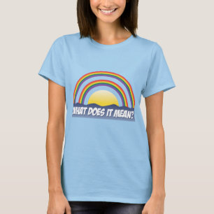 Dubbele regenboog wat betekent het? t-shirt
