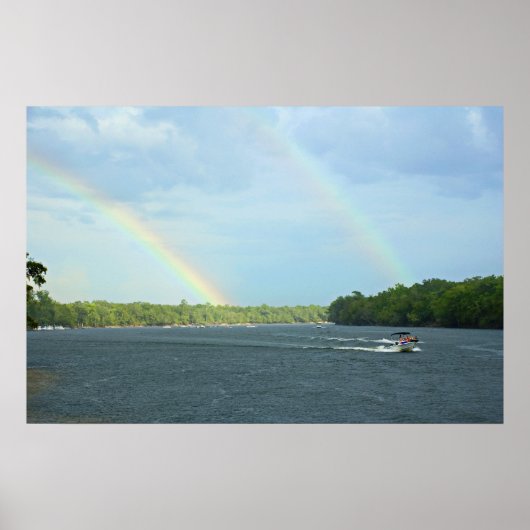 Dubbele regenboogafdrukken poster (Voorkant)