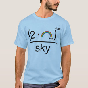 Dubbele regenboogformule t-shirt