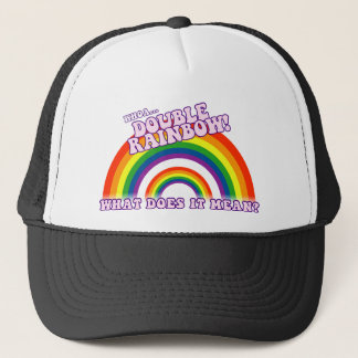 Dubbele regenboogshirt trucker pet