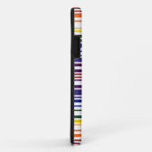 Dubbele regenboogstreepjescode Case-Mate iPhone case (Achterkant/rechts)