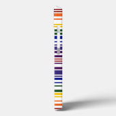 Dubbele regenboogstreepjescode Case-Mate iPhone case (Achterkant / Links)