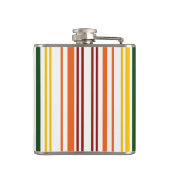 Dubbele regenboogstreepjescode heupfles (Achterkant)