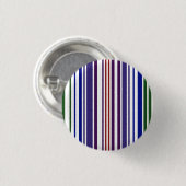 Dubbele regenboogstreepjescode ronde button 3,2 cm (Voorkant /achterkant)