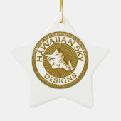 Dubbele regenboogvisie keramisch ornament (Achterkant)