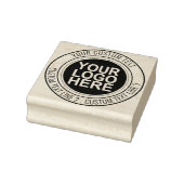 Dubbele Ring Aangepaste Logo Ronde Rubberstempel (Stempel)