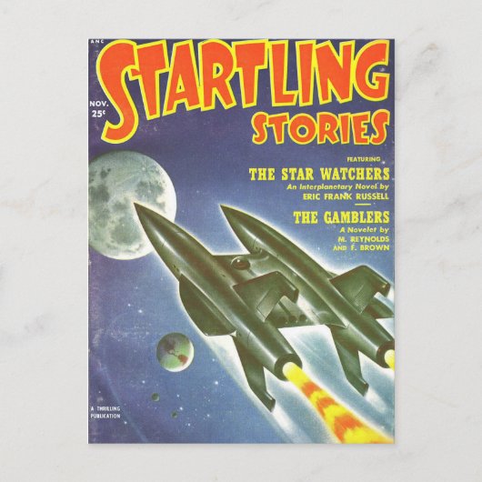 Dubbele Rocket Briefkaart (Voorkant)