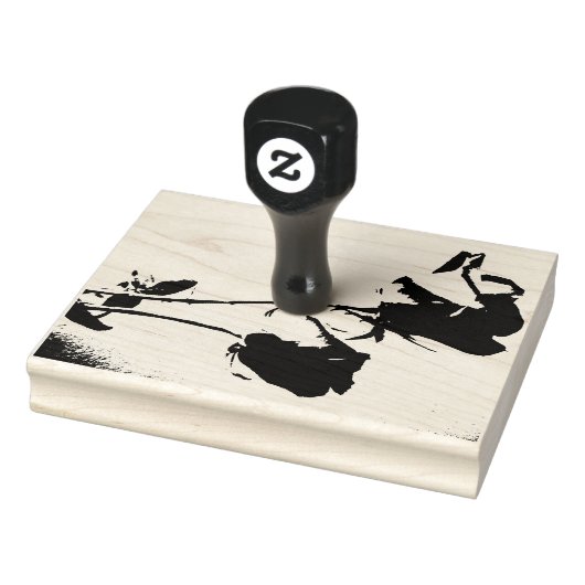 Dubbele Rozen Rubberstempel (Stempel)