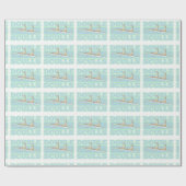 Dubbele schedels roeien cadeaupapier (Vlak)