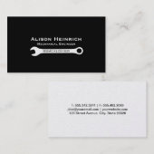 Dubbele schroefsleutel 2 | monteur (elite2) visitekaartje (Voorkant / Achterkant)