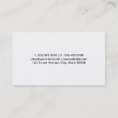 Dubbele schroefsleutel 2 | monteur (elite2) visitekaartje (Achterkant)