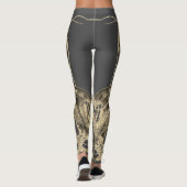 Dubbele Sepia Octopus op de Leggings van de late g (Achterkant)