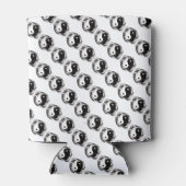 Dubbele serpents (zwart/wit) blikjeskoeler (Achterkant)