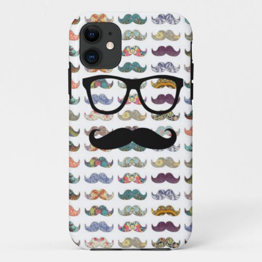 dubbele snor Case-Mate iPhone case (Achterkant)