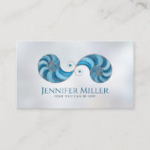 Dubbele Spiraal Nautilus Shell Visitekaartje (Voorkant)