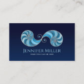 Dubbele Spiraal Nautilus Shell Visitekaartje (Voorkant)