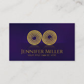 Dubbele spiraal symbool van balans - Golden Visitekaartje (Voorkant)