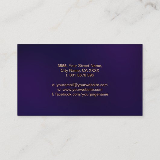 Dubbele spiraal symbool van evenwicht - rijk van k visitekaartje (Achterkant)